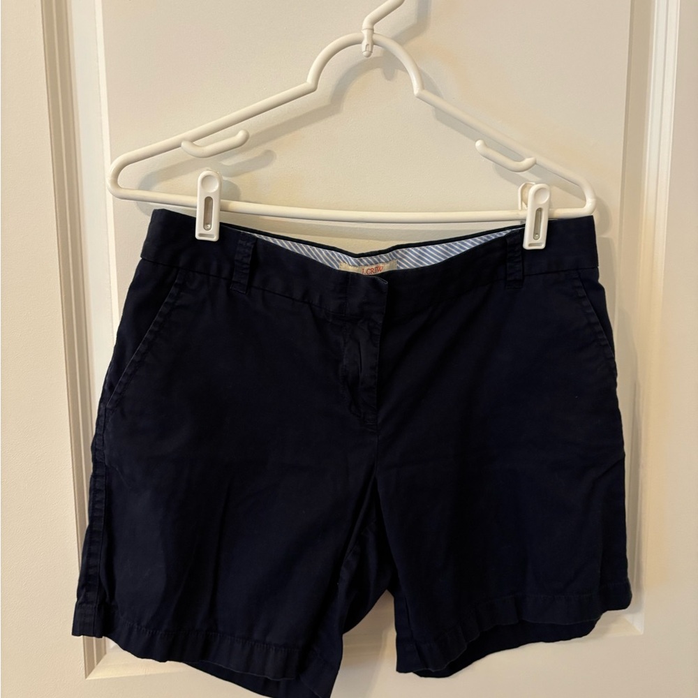 J. Crew Blue Bermuda Shorts Versatile Cotton Blend
